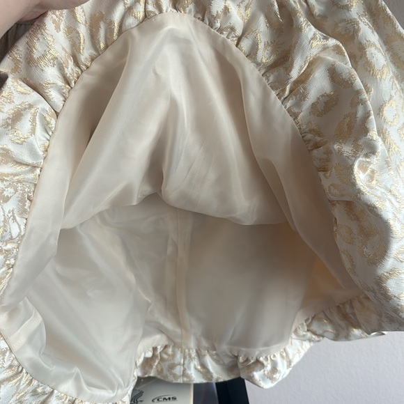 Lilly Pulitzer Leah Animal Print Skirt in Gold Dazzle Leopard Size 6 NWT - Picture 2 of 4